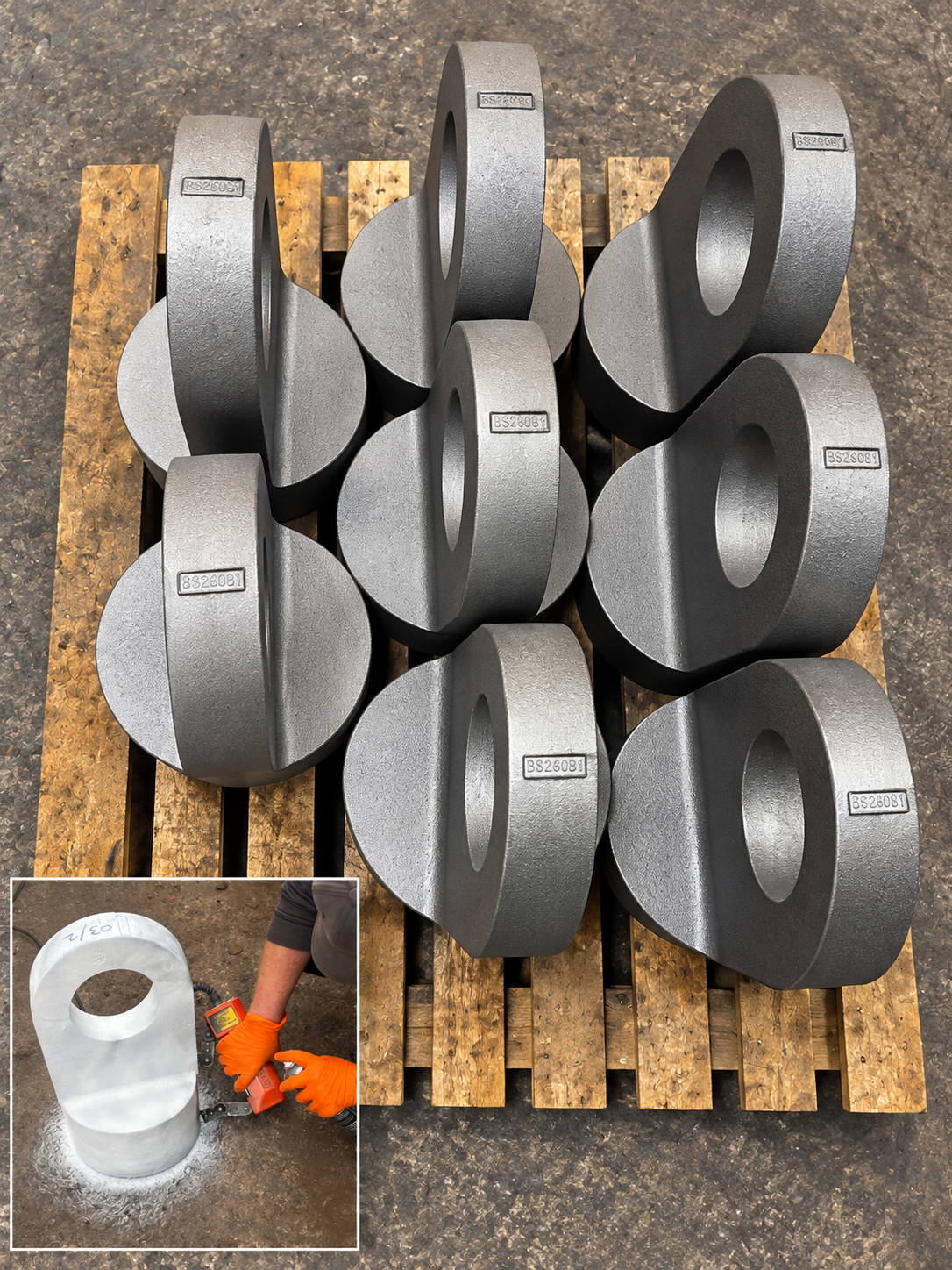 MPI Inspection of Rod Eyes